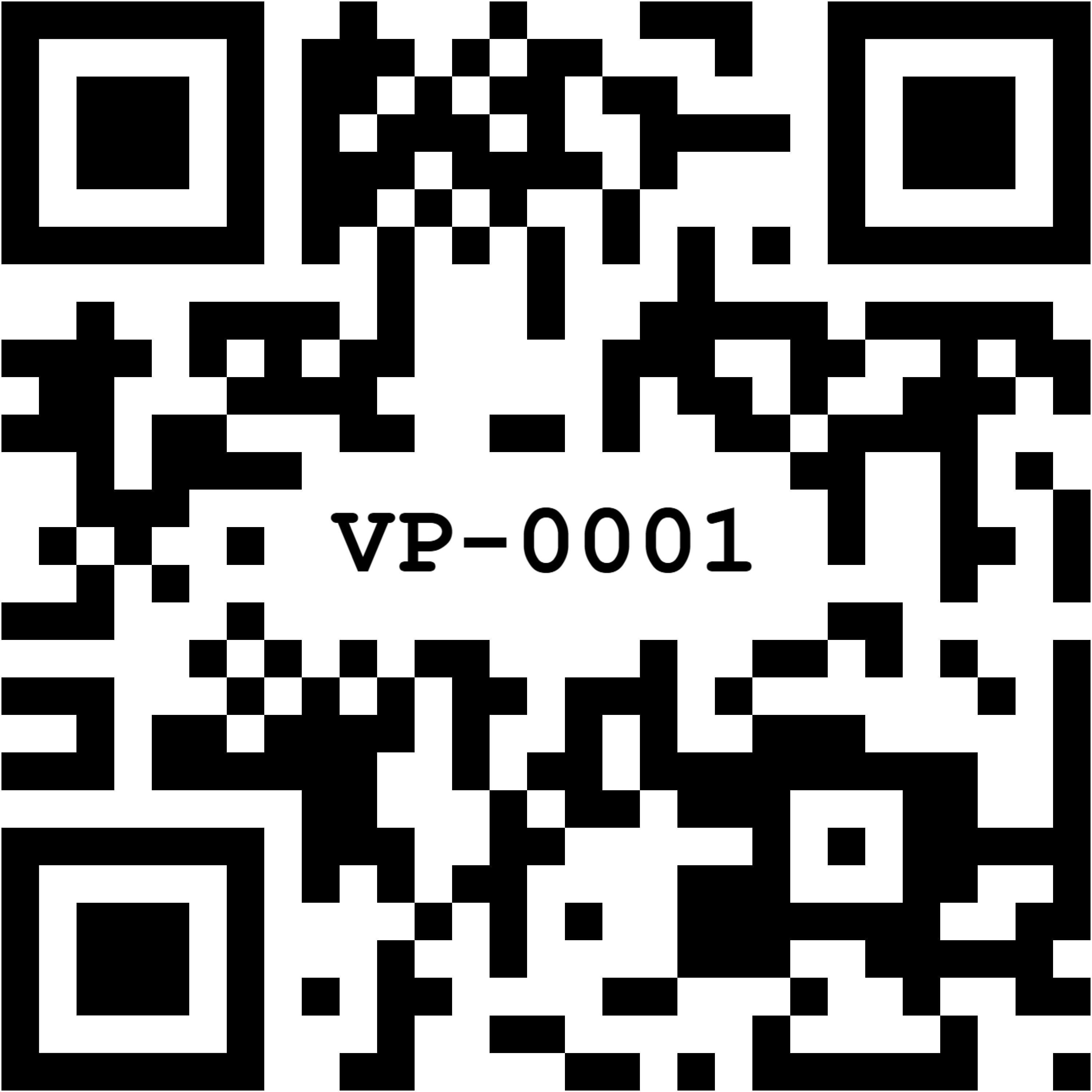 PPWR sample QR code with packaging ID VP-0001