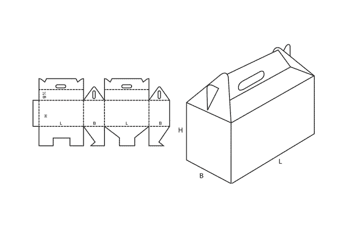 FEFCO 0217 (Wellpappe-Bauart-Skizze)