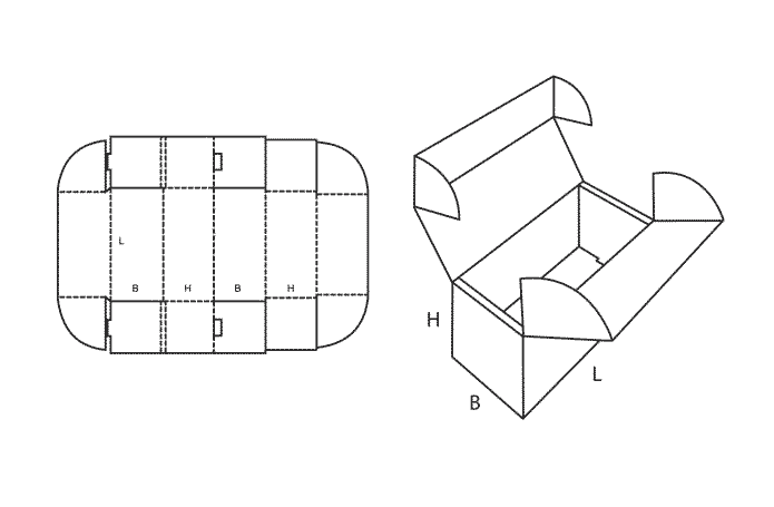 FEFCO 0472 (Wellpappe-Bauart-Skizze)