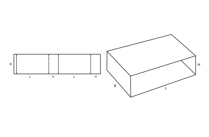 FEFCO 0502 (Wellpappe-Bauart-Skizze)