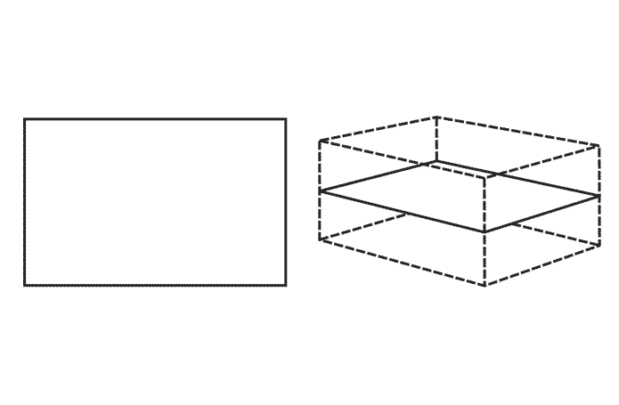 FEFCO 0901 — Mittel-Einlage (Wellpappe-Bauart-Skizze)