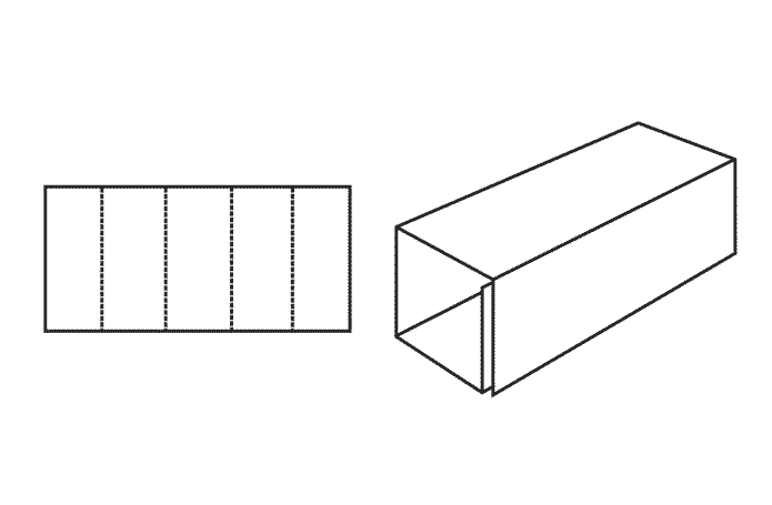 FEFCO 0914 (Wellpappe-Bauart-Skizze)
