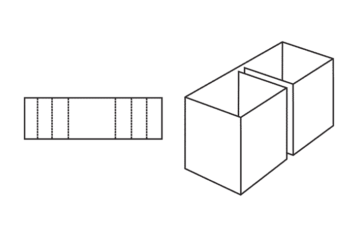 FEFCO 0920 (Wellpappe-Bauart-Skizze)