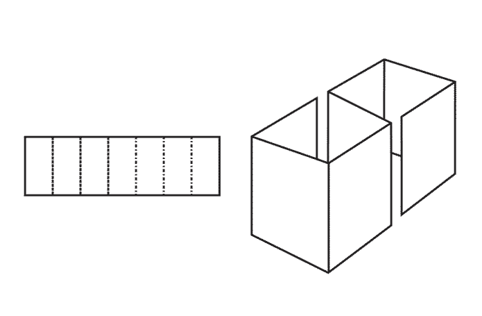 FEFCO 0921 (Wellpappe-Bauart-Skizze)