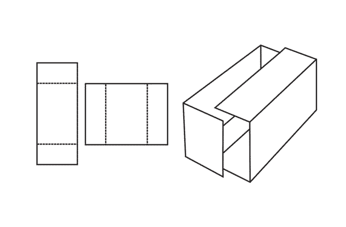 FEFCO 0929 (Wellpappe-Bauart-Skizze)