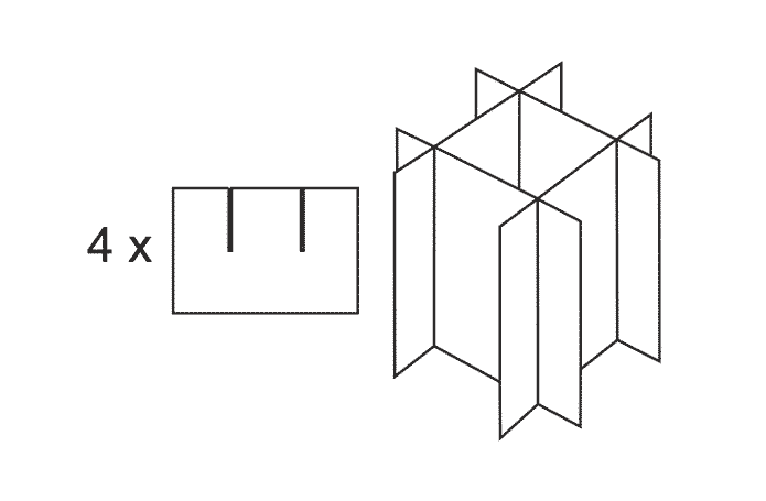 FEFCO 0931 (Wellpappe-Bauart-Skizze)
