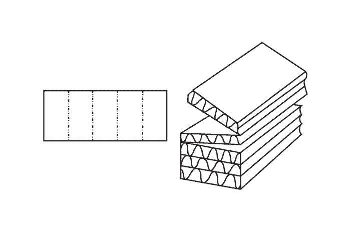 FEFCO 0966 (Wellpappe-Bauart-Skizze)