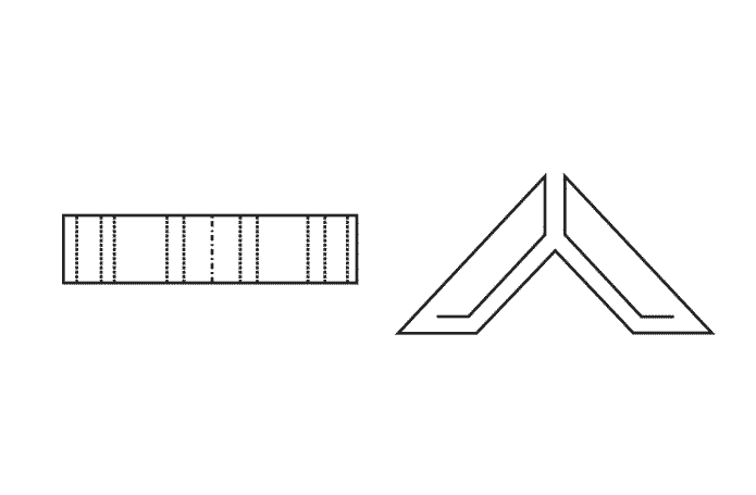 FEFCO 0975 (Wellpappe-Bauart-Skizze)